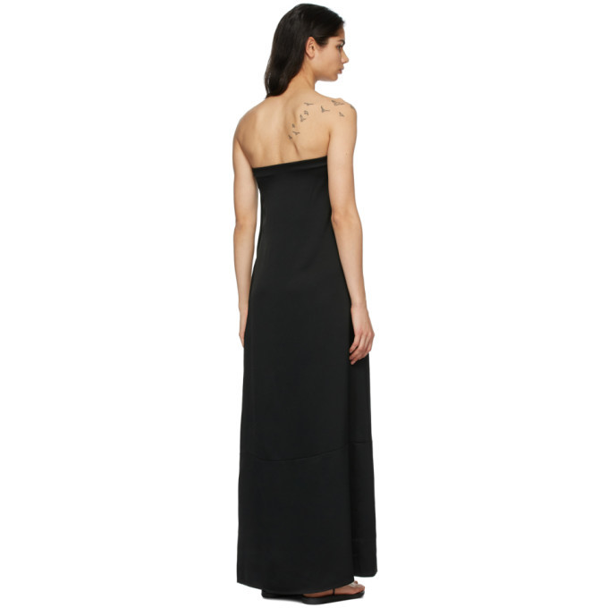 Esse Studios Black Viscose Column Dress