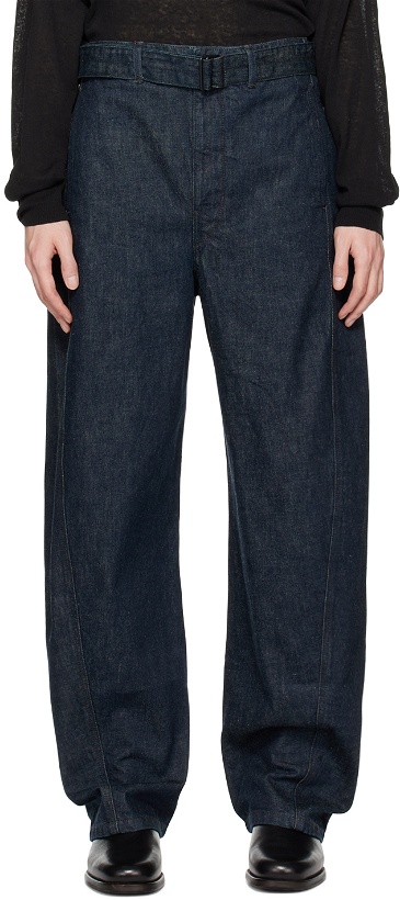 Photo: LEMAIRE Blue Twisted Jeans