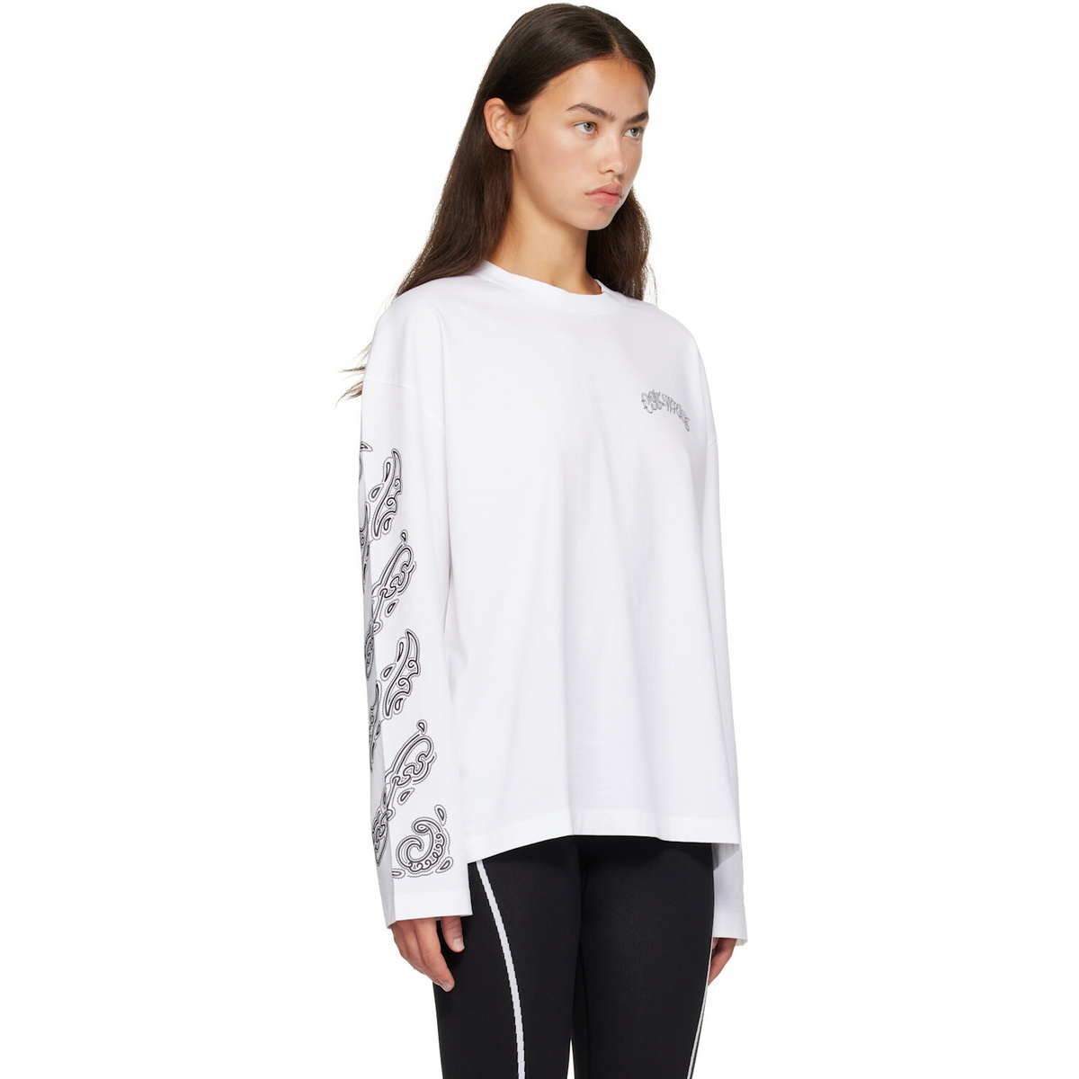 Off-White White Paisley Diags T-shirt