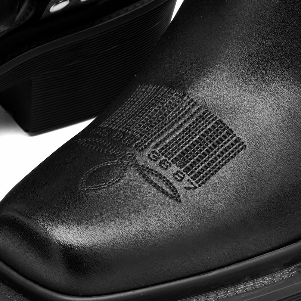 靴 VTMNTS 22AW ANKLE COWBOY Boots Buy VTMNTS men black leather cowboy ankle boots for $740