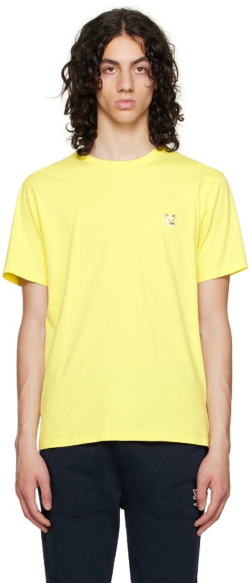 Photo: Maison Kitsuné Yellow Fox Head T-Shirt