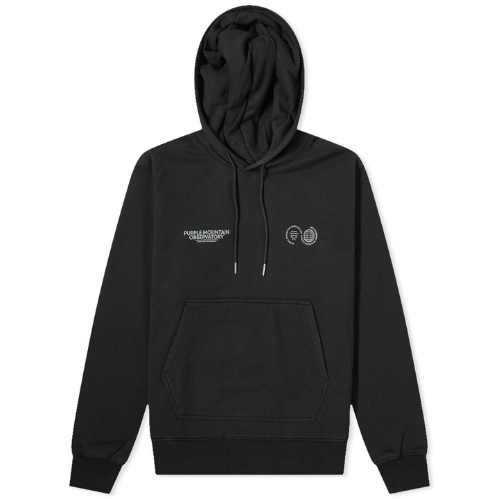 Photo: Purple Mountain Observatory Men's Core Logo Hoodie in Black