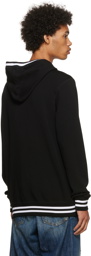 Dolce & Gabbana Black Virgin Wool Hoodie