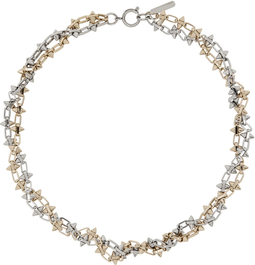 Justine Clenquet Silver & Gold Nomi Necklace
