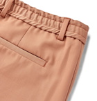 CMMN SWDN - Jayson Pleated Wool-Twill Drawstring Shorts - Pink