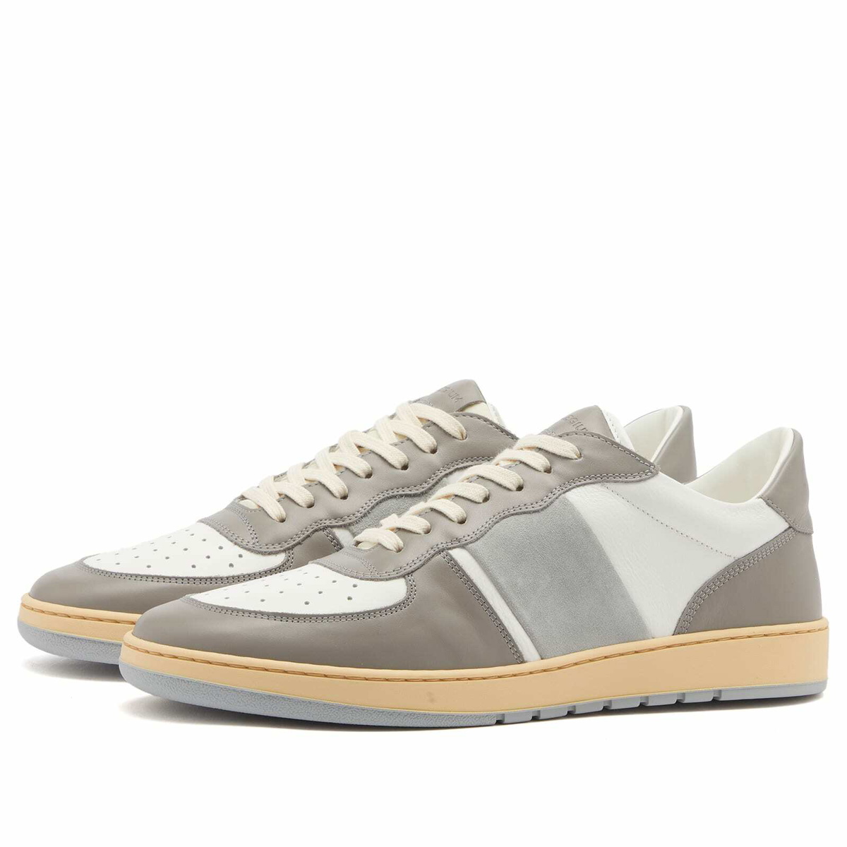 Collegium Men's Pillar Destroyer Low Sneaker in Grey/White
