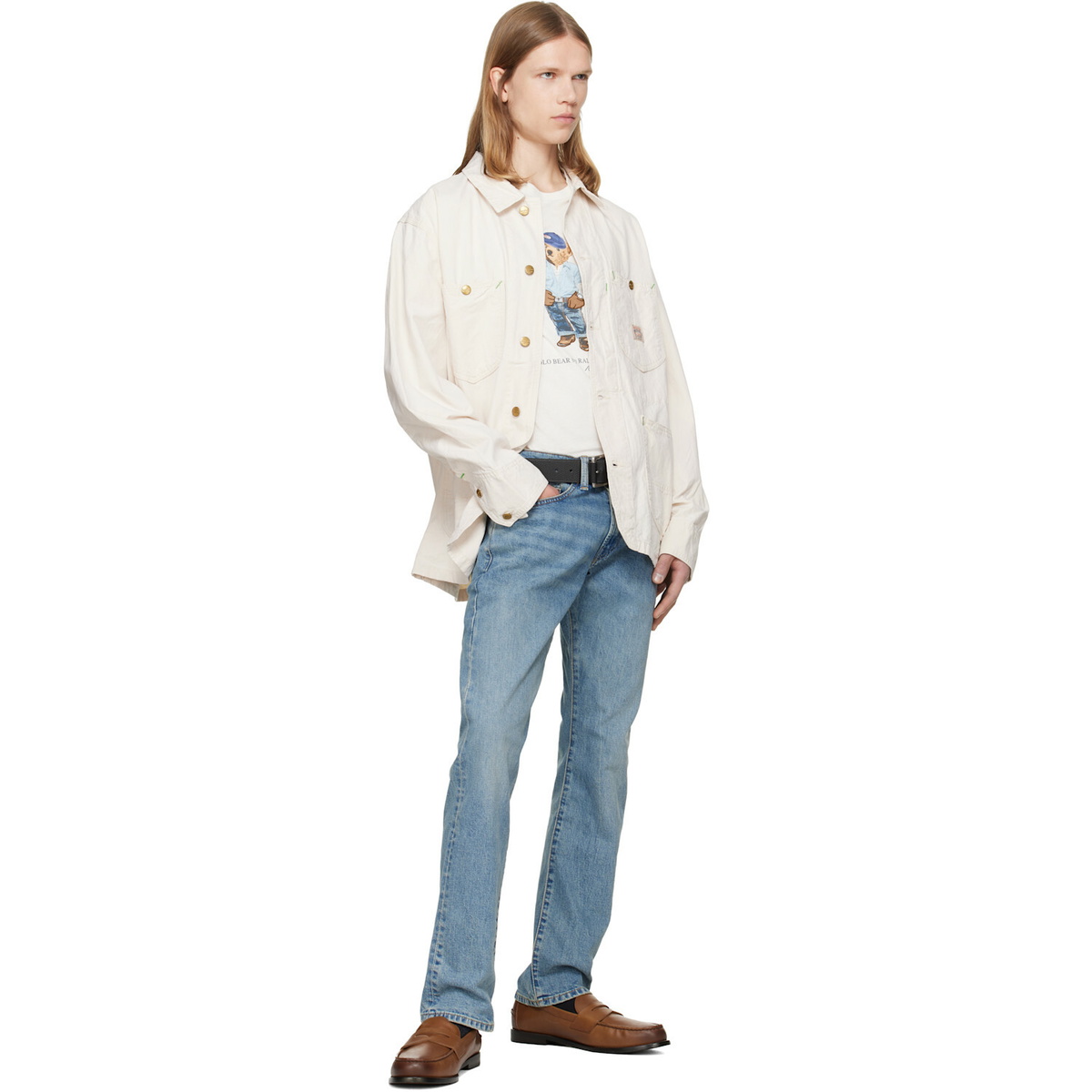 Polo Ralph Lauren Beige 'The Waldron' Twill Utility Jacket