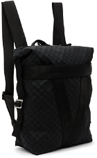 Bottega Veneta Black Rubber Buffer Backpack