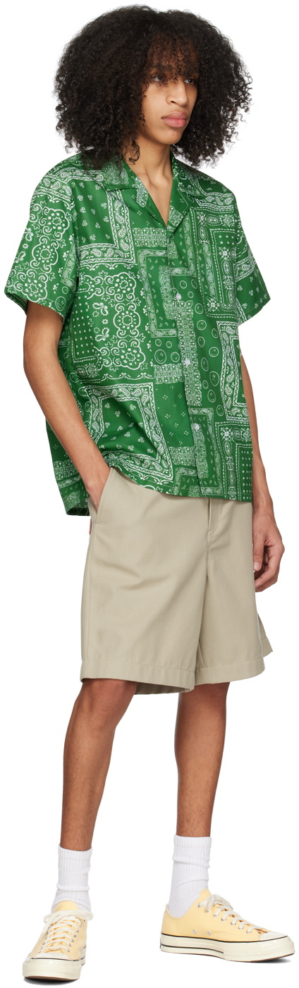 Bather Green Bandana Shirt