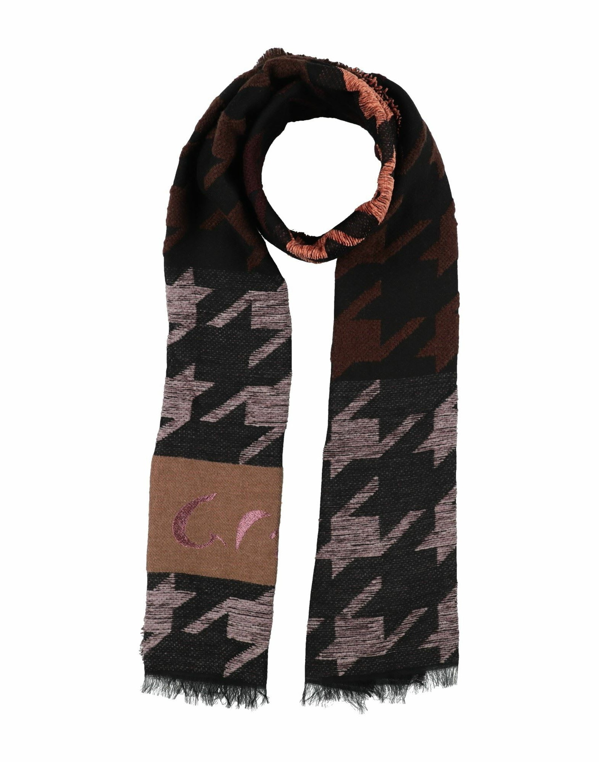 Manila Grace Womens Scarf in Brown