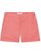 Orlebar Brown - Bulldog Bora Mid-Length Printed Swim Shorts - Red