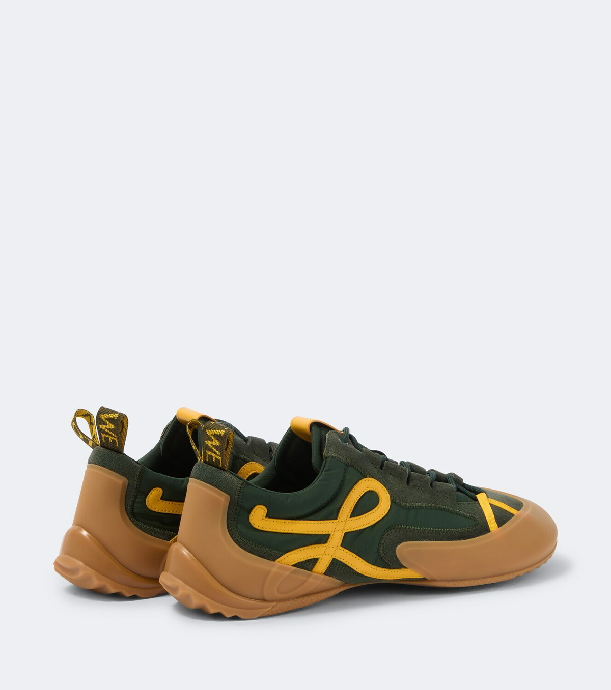 Loewe Grip suede-trimmed sneakers