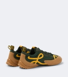 Loewe Grip suede-trimmed sneakers