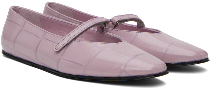 BY FAR SSENSE Work Capsule Purple Molly Ballerina Flats By Far