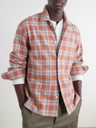 SECOND / LAYER - Checked Cotton-Flannel Shirt - Red