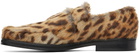 Martine Rose Brown Champagne Cap Square Toe Loafers