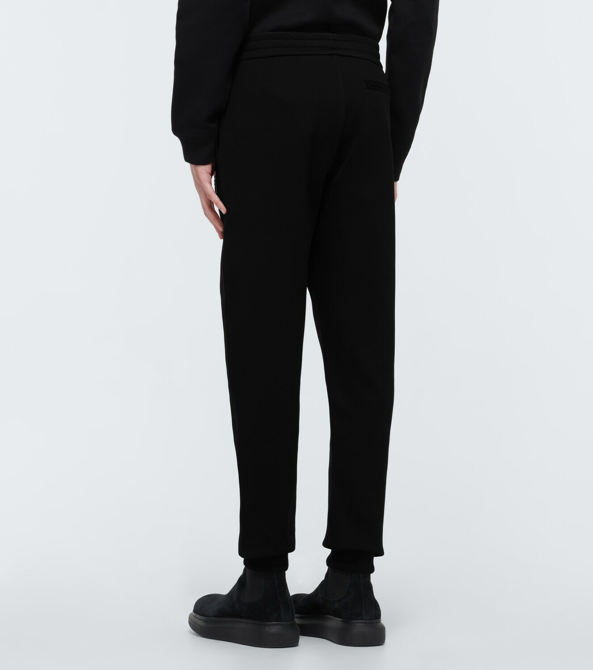 Alexander McQueen Crystal skull cotton sweatpants