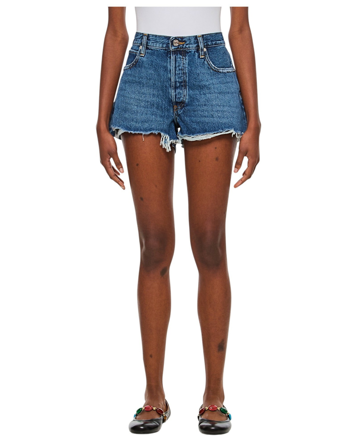 Short Frame Frame The Hang Short Frame Denim