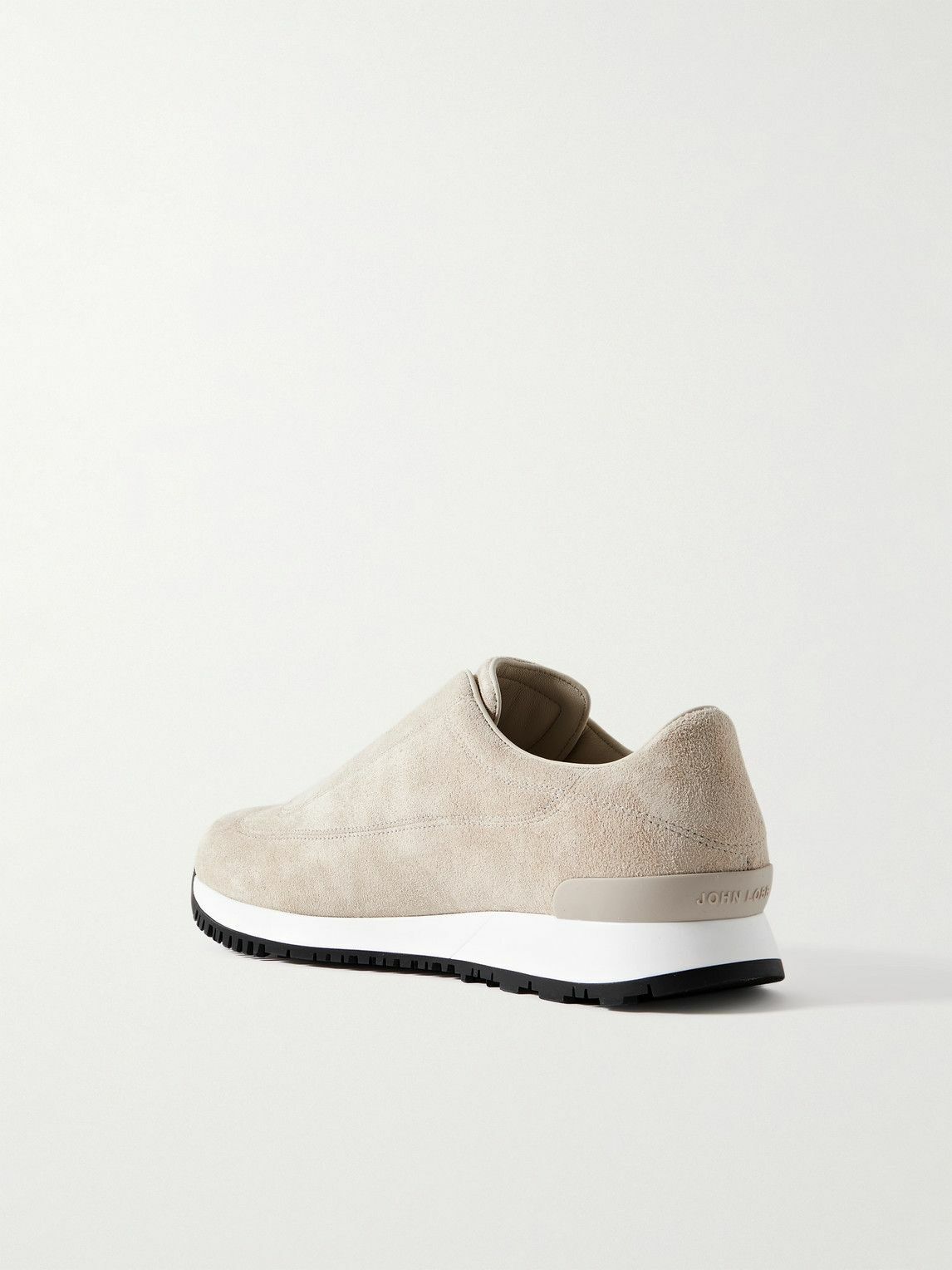 John Lobb - Lift Suede Slip-On Sneakers - Neutrals