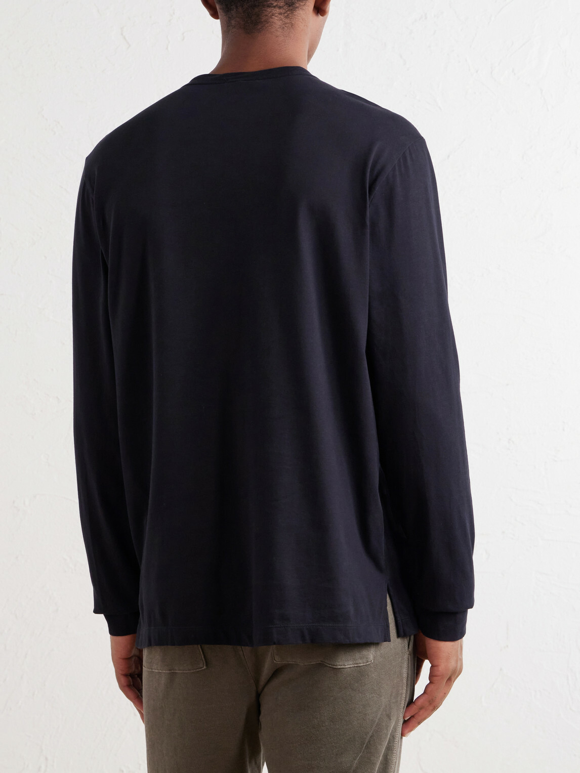 James Perse - Luxe Cotton-Jersey Shirt - Black