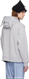 Charles Jeffrey LOVERBOY Gray Patch Ears Hoodie