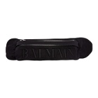 Balmain Black Nylon Belt Bag