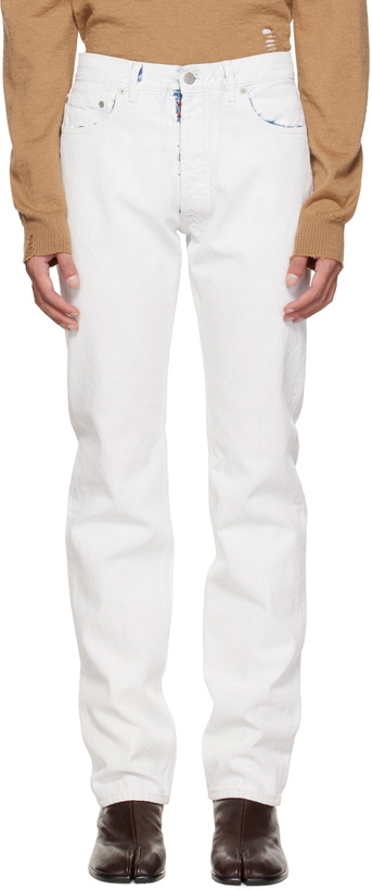 Photo: Maison Margiela White Painted Jeans