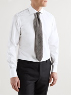 Thom Sweeney - Slim-Fit Cutaway-Collar Cotton-Poplin Shirt - White