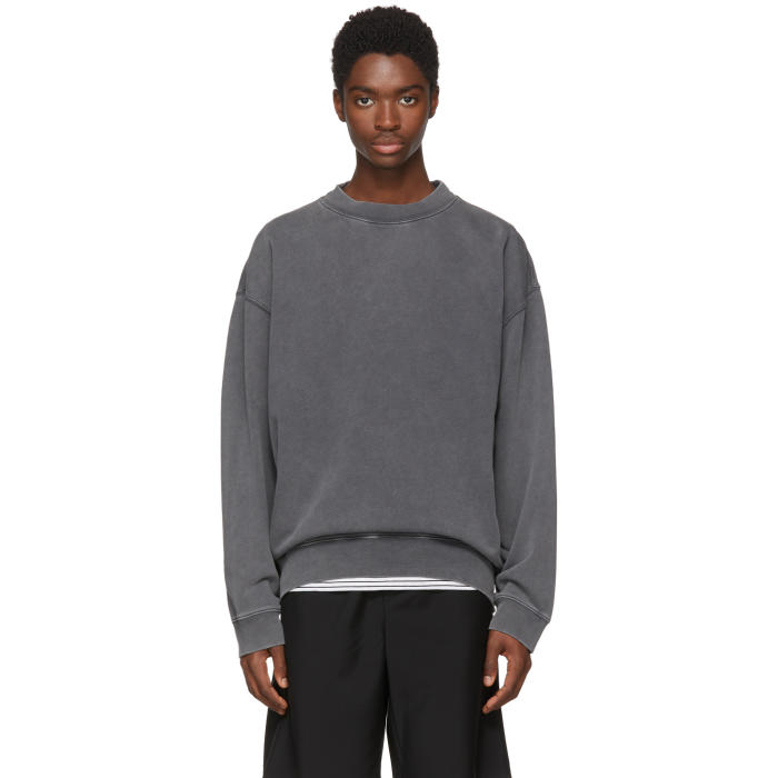 Photo: Acne Studios Black Fayte Wash Sweatshirt 