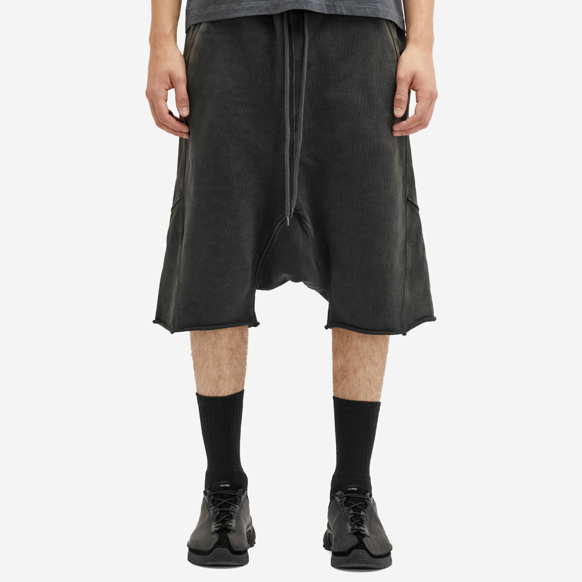 Entire Studios Men's Heavy Drop Crotch Shorts in Washed