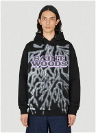 Saintwoods - Lightning Hooded Sweatshirt in Black