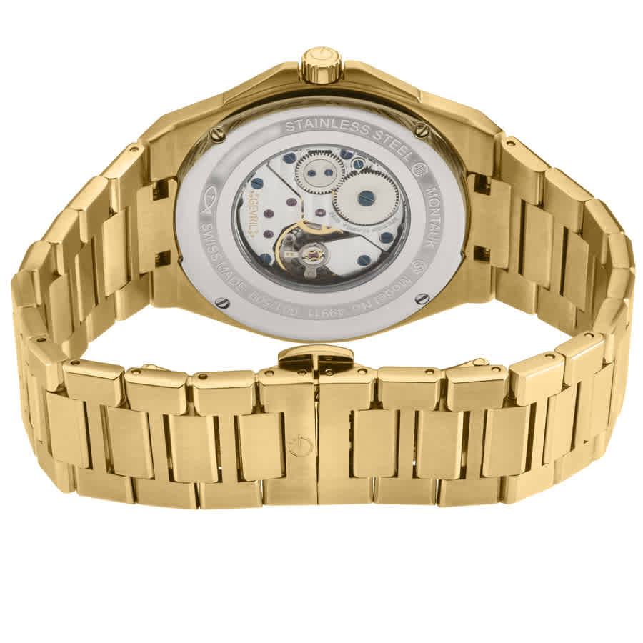 Gevril Montauk Hand Wind White Dial Mens Watch 49912B