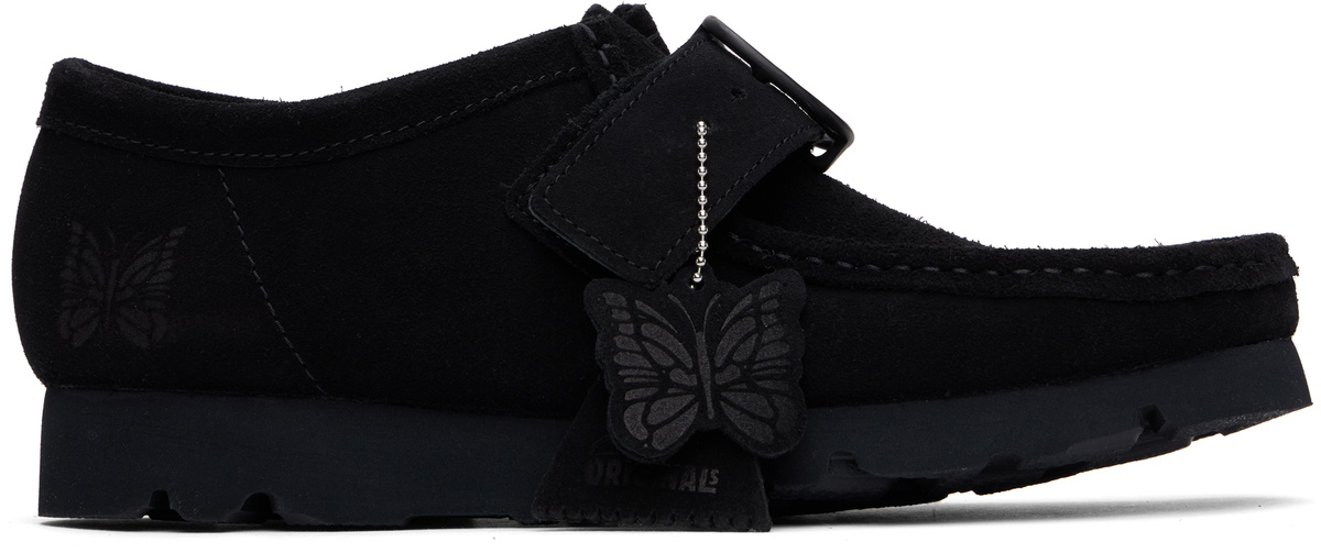 NEEDLES Black Suede Clog Slip-on Loafers Needles