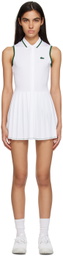 Lacoste White Pleated Dress