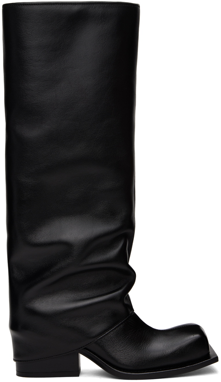 FIDAN NOVRUZOVA Black Havva Chunky Heel Trouser Boots