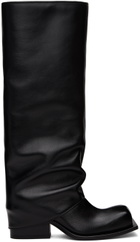 FIDAN NOVRUZOVA Black Havva Chunky Heel Trouser Boots