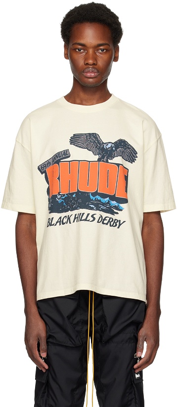 Photo: Rhude Off-White 'Black Hills' T-Shirt