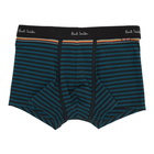 Paul Smith Blue and Green Striped Boxer Briefs