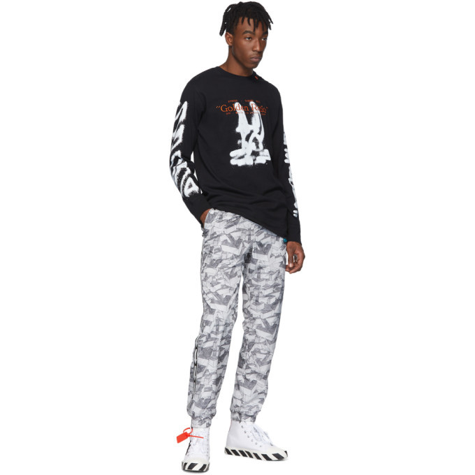 Off-White Black Cartoon Long Sleeve T-Shirt Off-White