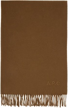 A.P.C. Brown Ambroise Scarf
