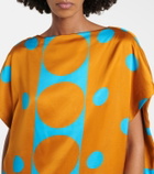 Dries Van Noten Printed satin maxi dress