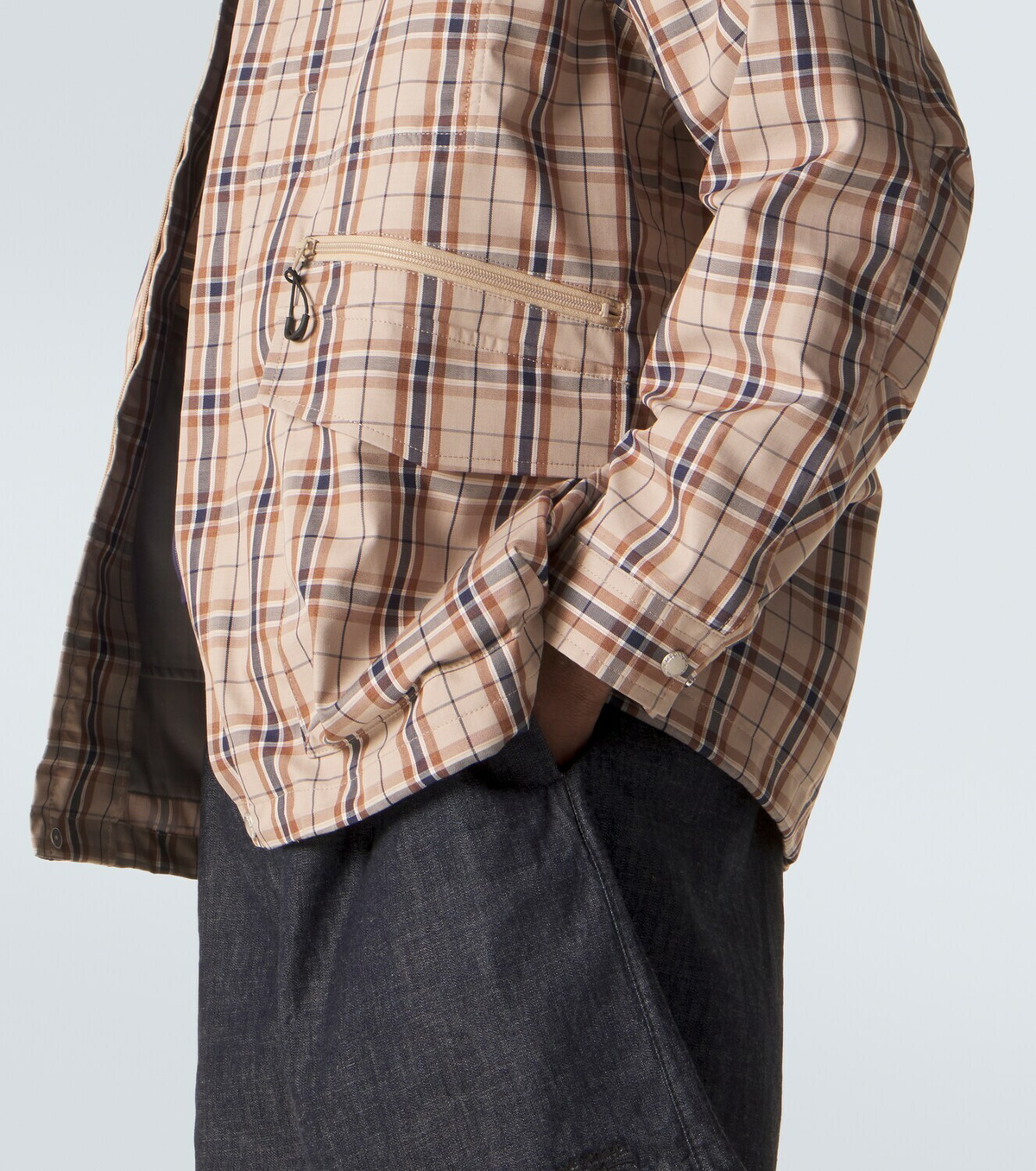 Comme des Garçons Homme Checked cotton-blend jacket