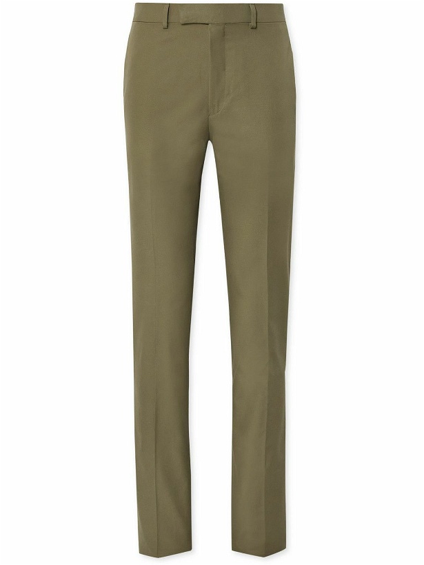 Photo: Kingsman - Straight-Leg Cotton Suit Trousers - Green