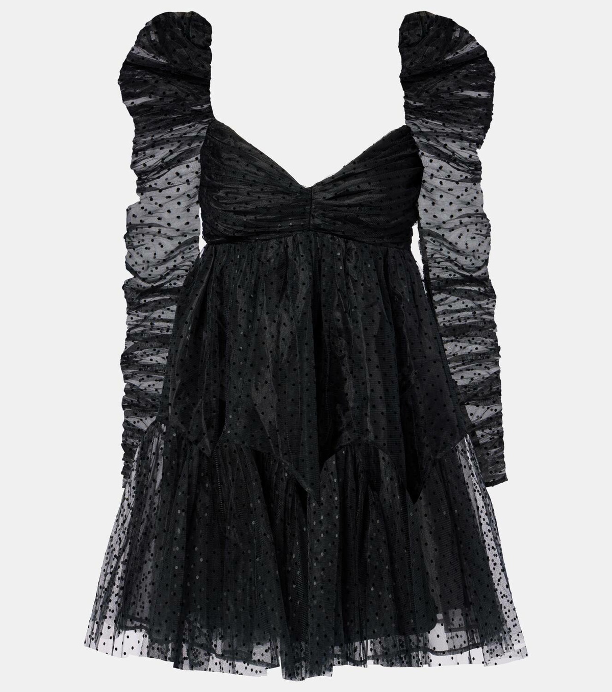 【Zimmermann】Point d'esprit ruched tulle minidress Zimmermann Point d'esprit ruched tulle minidress Zimmermann