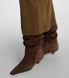 Amina Muaddi Jamie 25 suede ankle boots
