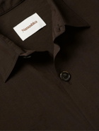 Nanushka - Jari Washed-Poplin Shirt - Brown