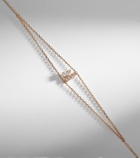 Repossi Letters 18kt rose gold bracelet with diamonds
