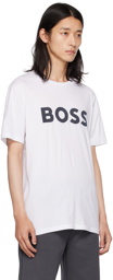 BOSS White Printed T-Shirt