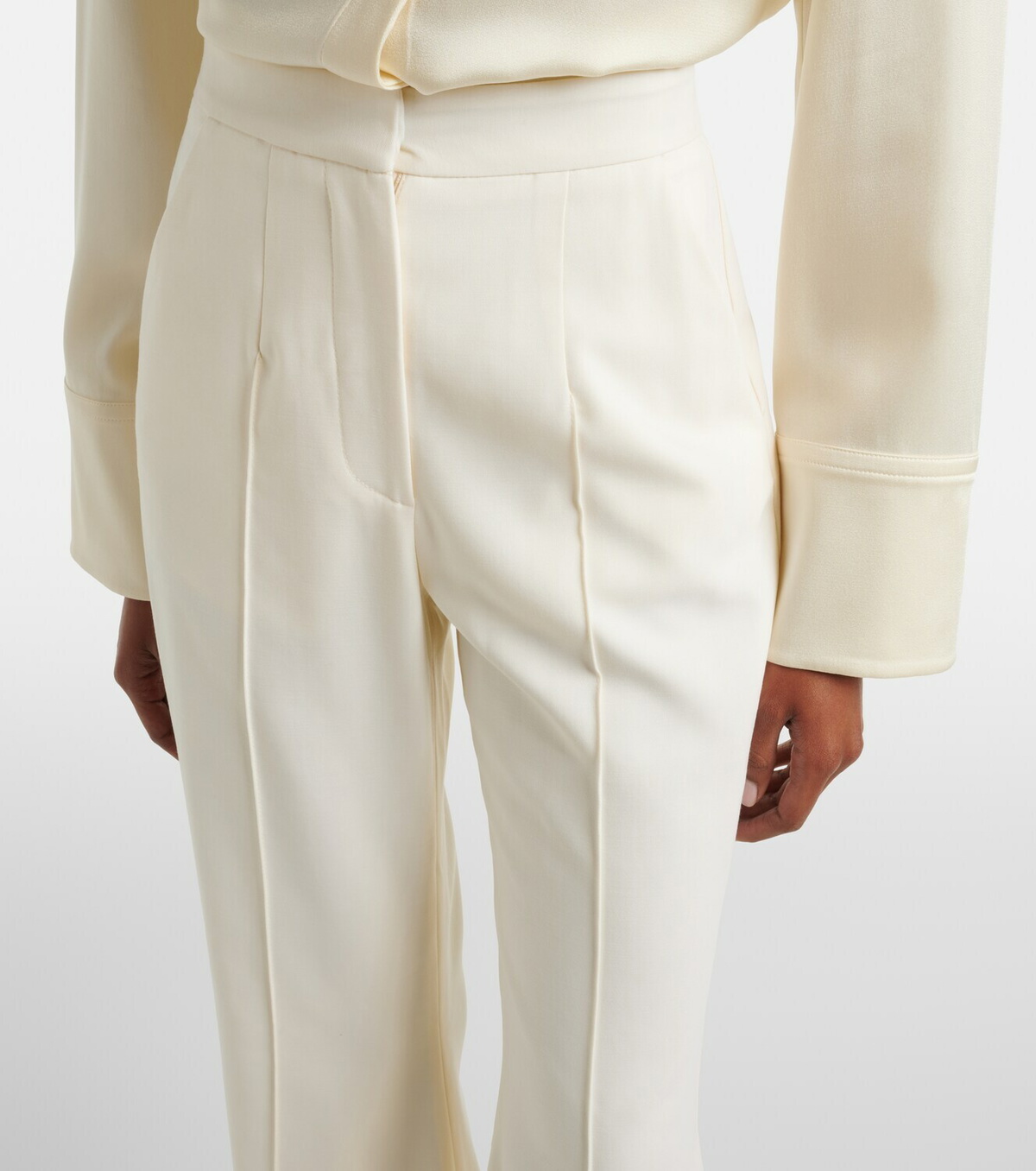 Costarellos Daline wool-blend wide-leg pants