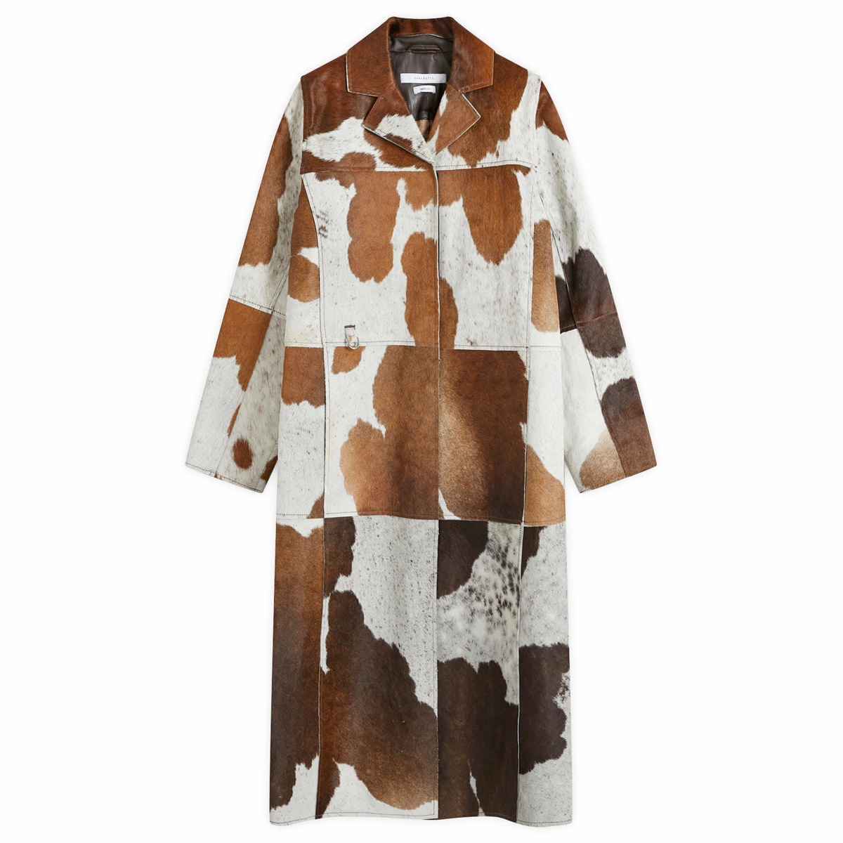 Saks Potts Women's Gio Coat in Brown/White Cow